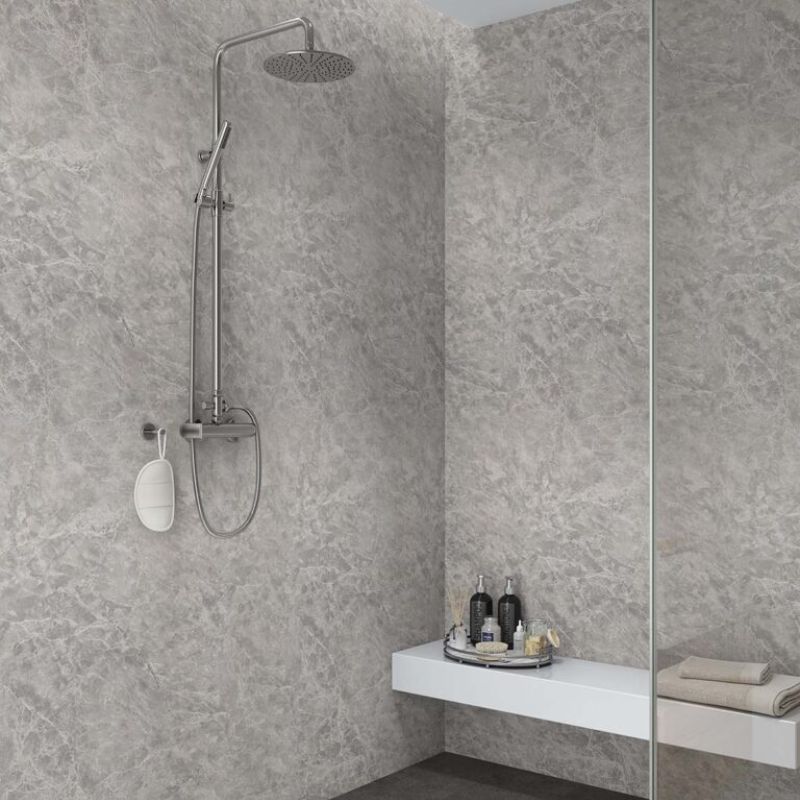 Bathroom Wall Panel - 1000mm x 2400mm x 10mm Bardiglio Marble
