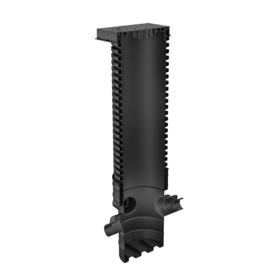 Catchpit Chamber Set - 450mm Diameter x 1950mm Height For 110mm & 160mm Pipe with 110mm & 160mm Inlets