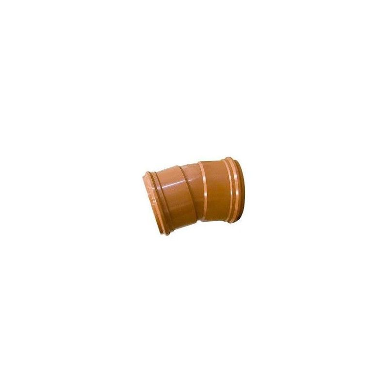 Drainage Bend Double Socket - 15 Degree x 160mm
