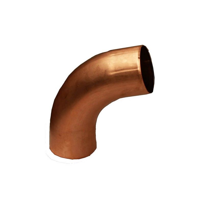 Copper Large Round Downpipe Bend - 72 Degree x 100mm