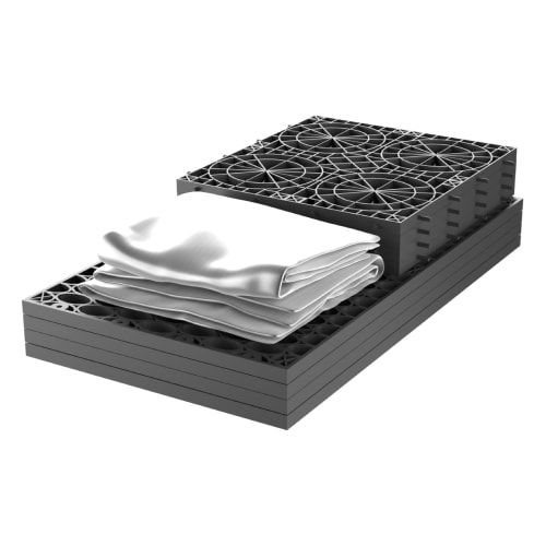 Rainsmart 24 Tonne Shallow Soakaway Crate Flat-Packed with Membrane - 0.12 Cubic Metres