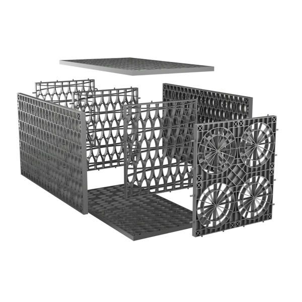 Rainsmart 24 Tonne Shallow Soakaway Crate Set Flat-Packed - 50 Cubic Metre Kit