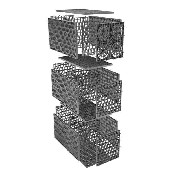 Rainsmart 24 Tonne Triple Soakaway Crate Set Flat-Packed - 5 Cubic Metre Kit