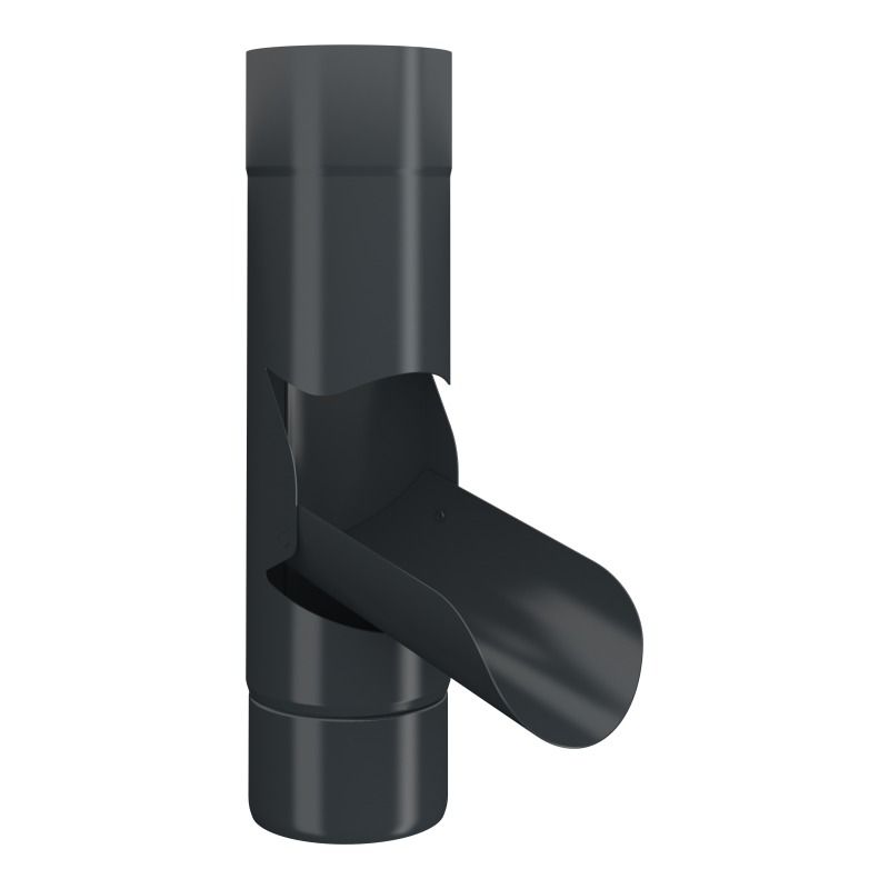 Lindab Aluminium Adjustable Diverter - 75mm Anthracite Grey