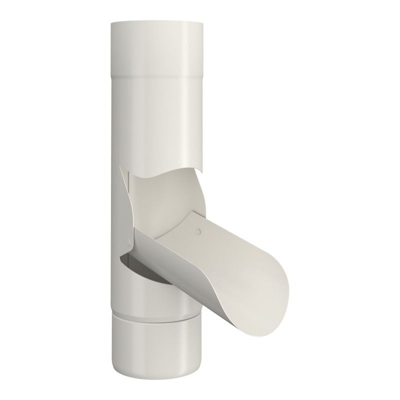 Lindab Aluminium Adjustable Diverter - 75mm White