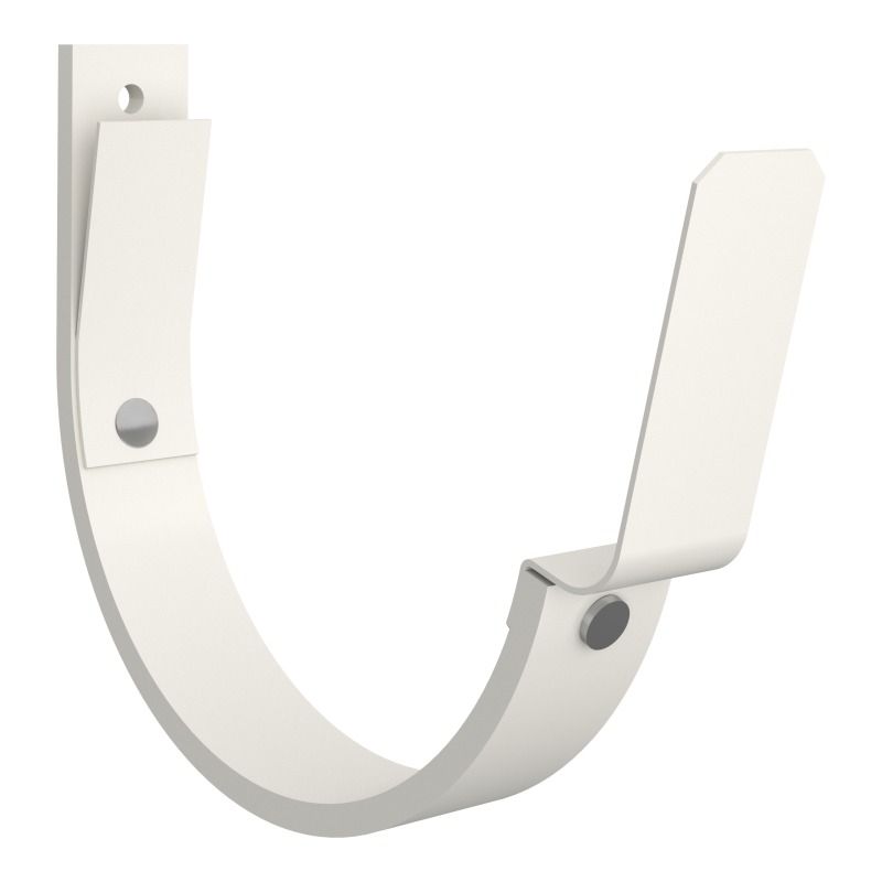 Lindab Aluminium Gutter 70mm Flex-Fit Fascia Bracket - 125mm White