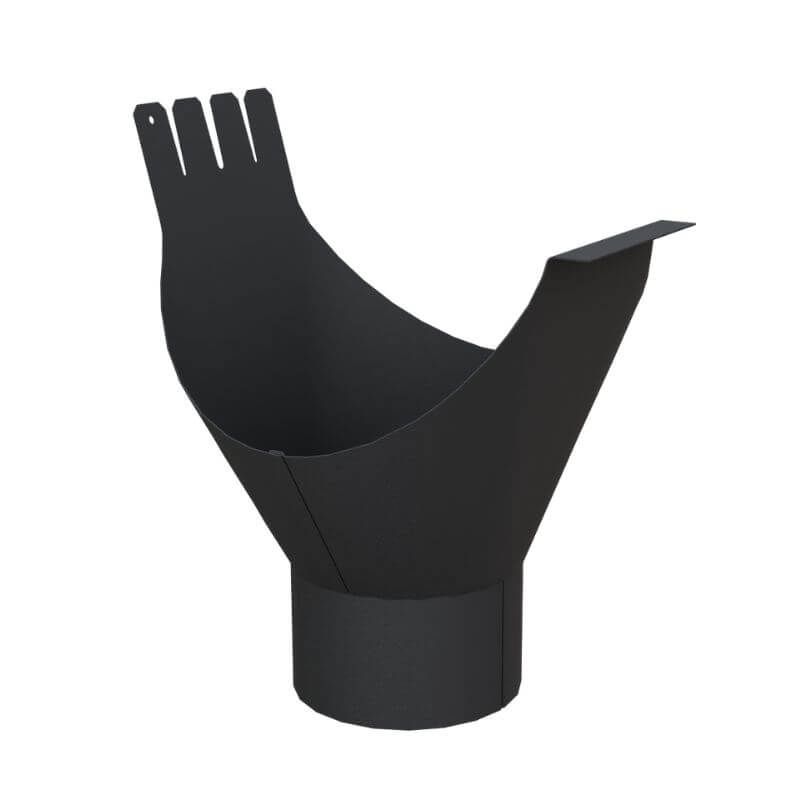 Lindab Aluminium Gutter Outlet 87mm - 150mm Anthracite Grey