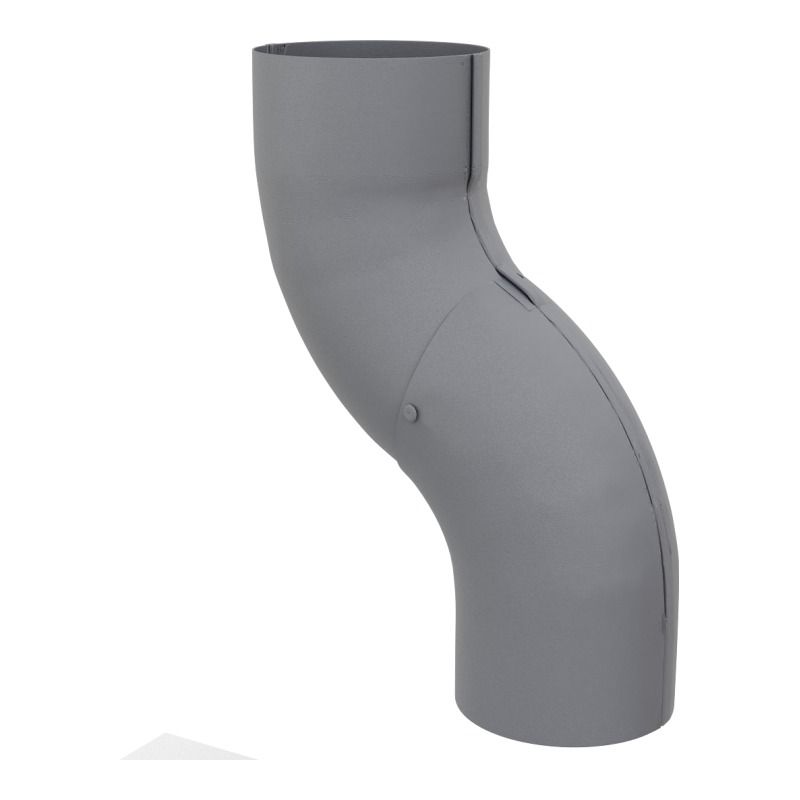 Lindab Aluminium One-Piece Offset - 87mm Silver Metallic