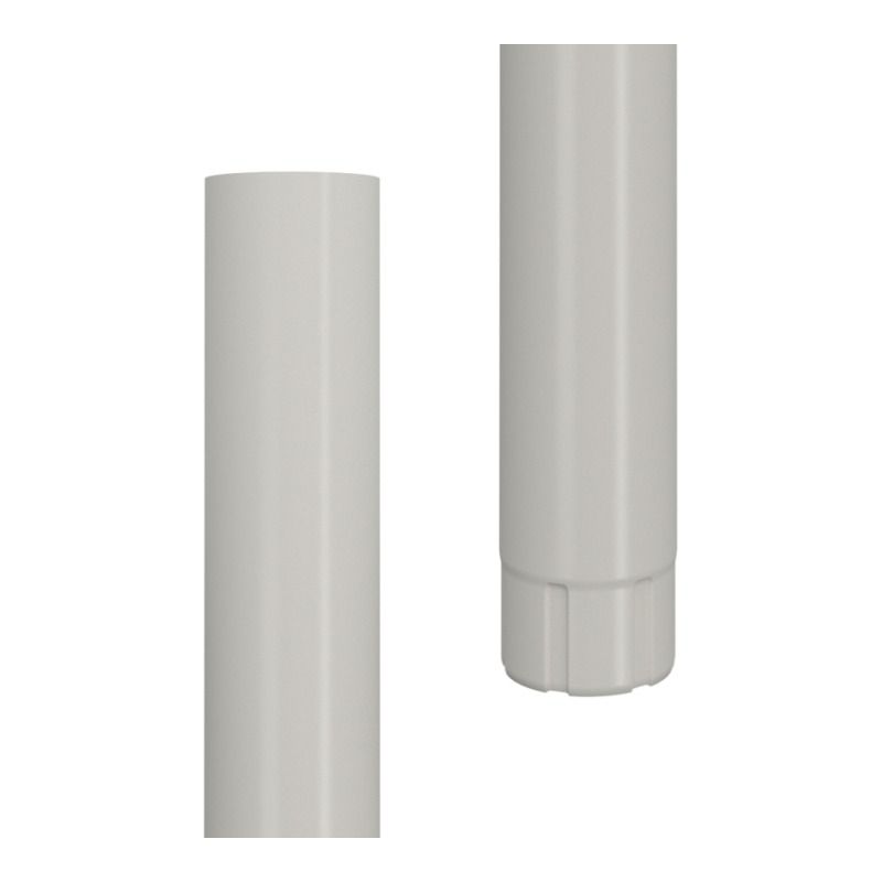 Lindab Aluminium Downpipe - 87mm x 3mtr White