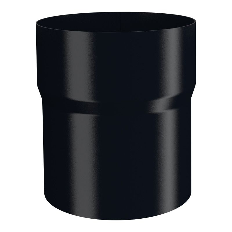 Lindab Aluminium Pipe Connector - 75mm Black