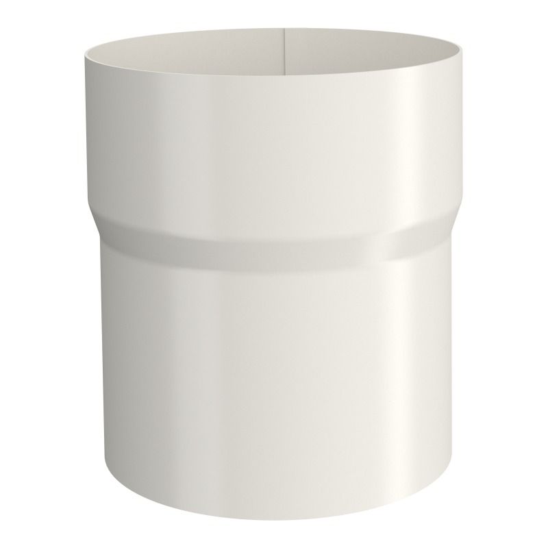 Lindab Aluminium Pipe Connector - 75mm White