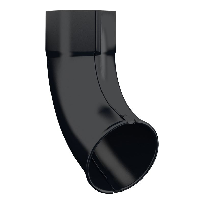 Lindab Aluminium Pipe Shoe - 100mm Black