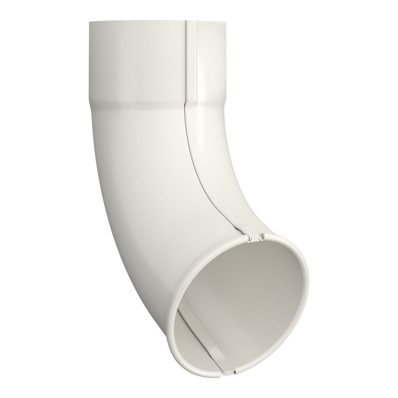 Lindab Aluminium Pipe Shoe - 75mm White