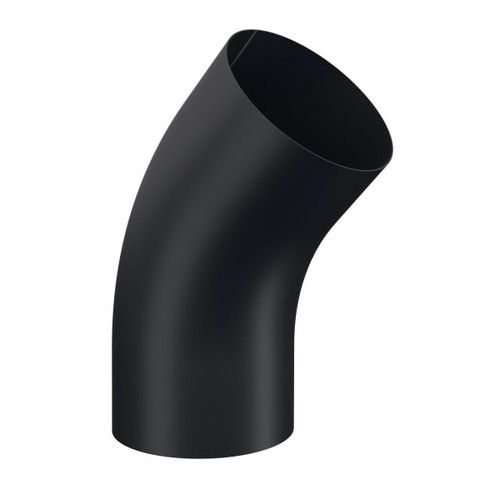Lindab Steel Conical Downpipe Bend 45 - 100mm Matte Black