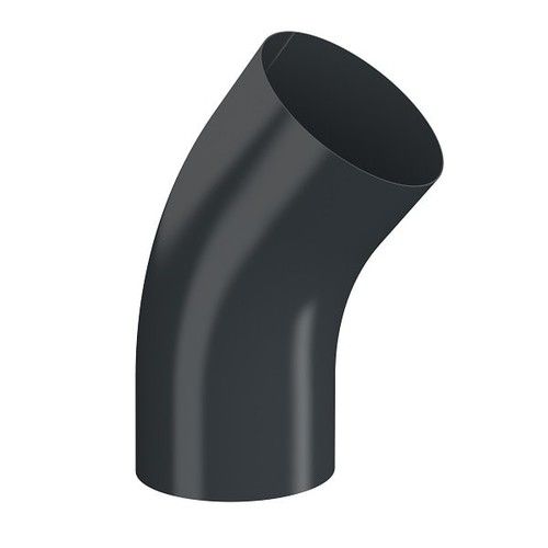 Lindab Steel Conical Downpipe Bend 45 - 75mm Anthracite Grey