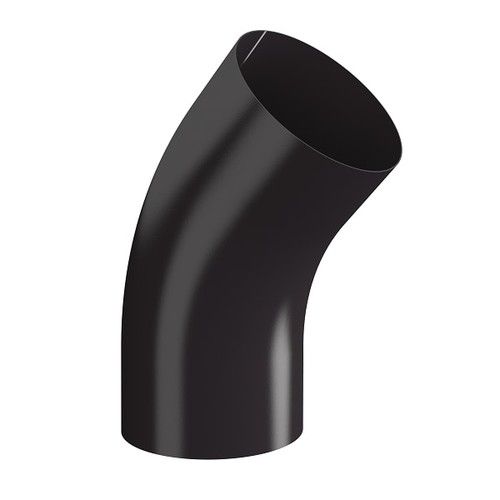 Lindab Steel Conical Downpipe Bend 45 - 75mm Coffee Brown