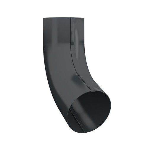 Lindab Steel Conical Downpipe Bend 70 - 100mm Anthracite Grey