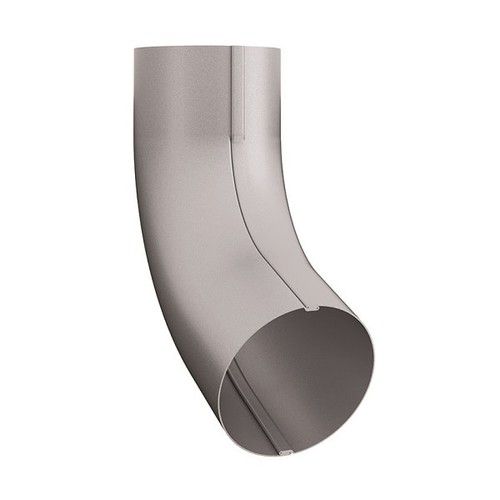 Lindab Steel Conical Downpipe Bend 70 - 100mm Silver Metallic