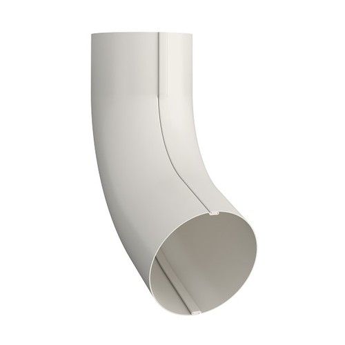 Lindab Steel Conical Downpipe Bend 70 - 120mm Antique White