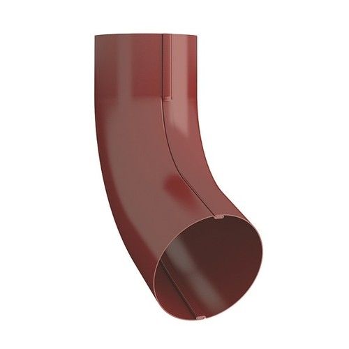 Lindab Steel Conical Downpipe Bend 70 - 75mm Dark Red