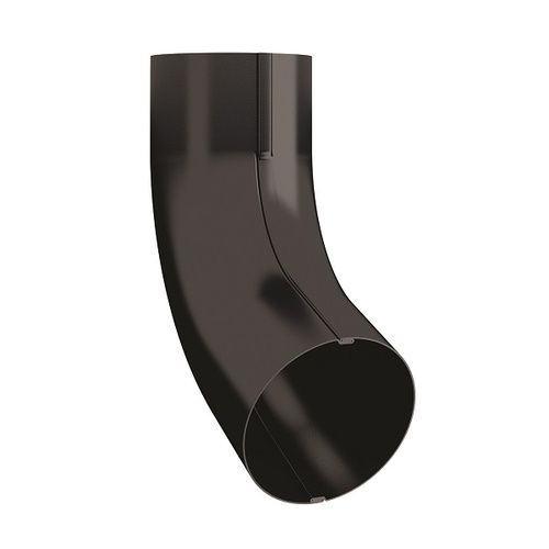 Lindab Steel Conical Downpipe Bend 70 - 87mm Black