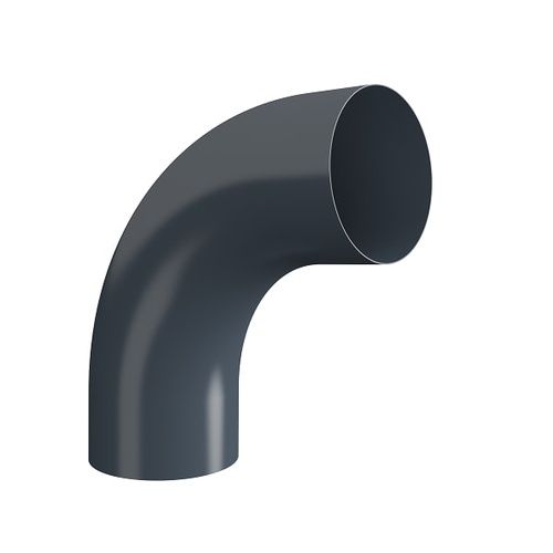 Lindab Steel Conical Pipe Bend 85 - 75mm Graphite