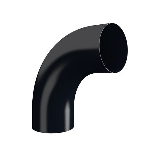 Lindab Steel Conical Downpipe Bend 85 - 87mm Black