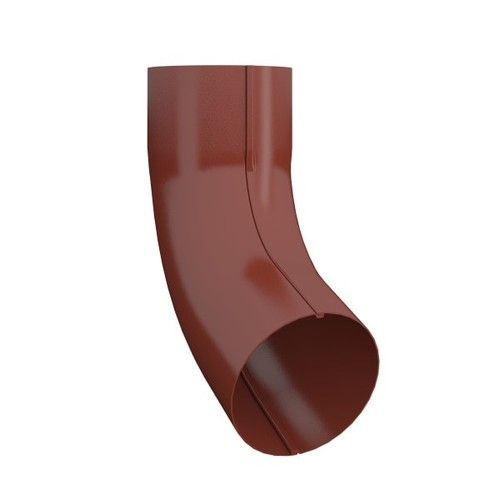 Lindab Steel Downpipe Bend with Socket 70 - 120mm Tile Red