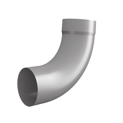 Lindab Steel Downpipe Bend with Socket 85 - 100mm Anthracite Metallic