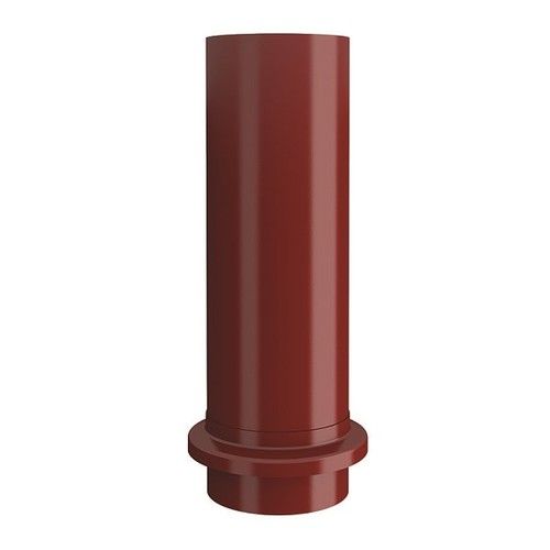 Lindab Steel Drain Shoe - 87mm Dark Red