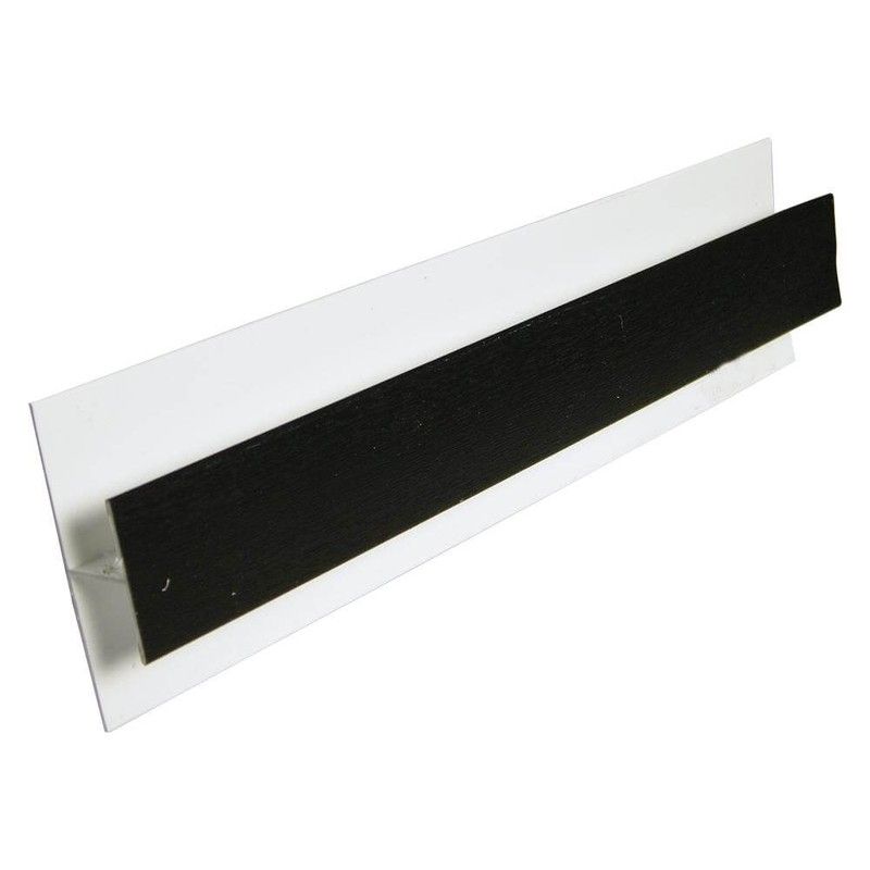 FloPlast Shiplap Cladding Centre Joint Trim - 5mtr Black Ash Woodgrain