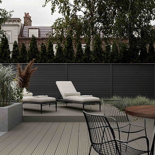 Clarity Composite Fencing End Post - 125mm x 3000mm Charcoal
