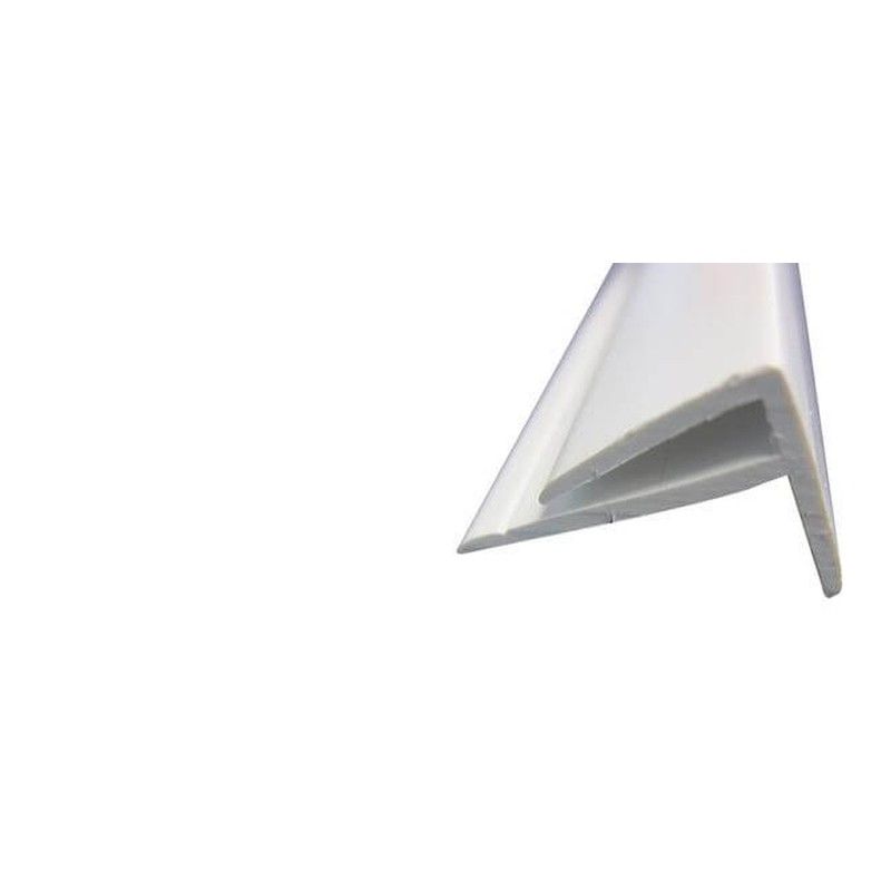 Hygiene Cladding External Corner - for 2-3mm Sheets x 3mtr Length White