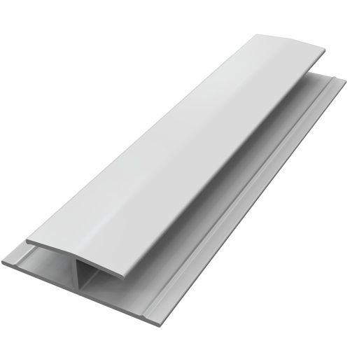 White Hollow Soffit H Trim - 5mtr