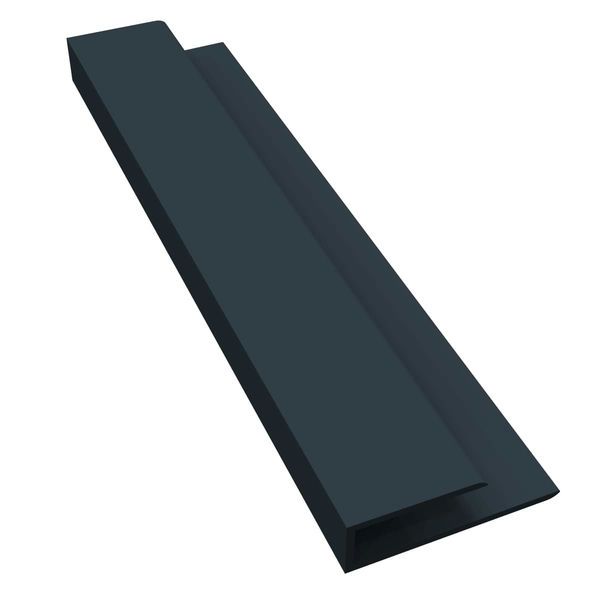 Anthracite Grey Smooth Soffit J Trim - 5mtr