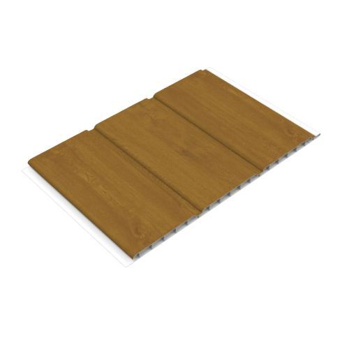 300mm Golden Oak Hollow Soffit Board - 10mm x 5mtr - Pack of 4