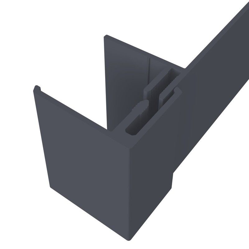 Weatherboard Cladding Reveal Liner Trim - 3mtr Anthracite Grey