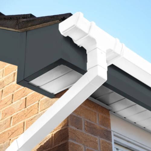 150mm Anthracite Grey Woodgrain Fascia Board - 18mm x 5mtr