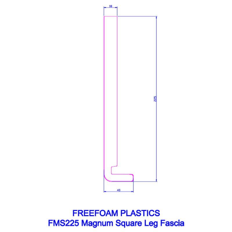 225mm Golden Oak Fascia Board - 18mm x 5mtr - Pack of 2