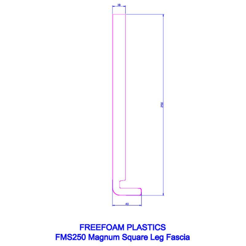 250mm Golden Oak Fascia Board - 18mm x 5mtr - Pack of 2