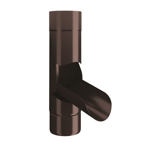 Lindab Steel Adjustable Diverter - 100mm Coffee Brown