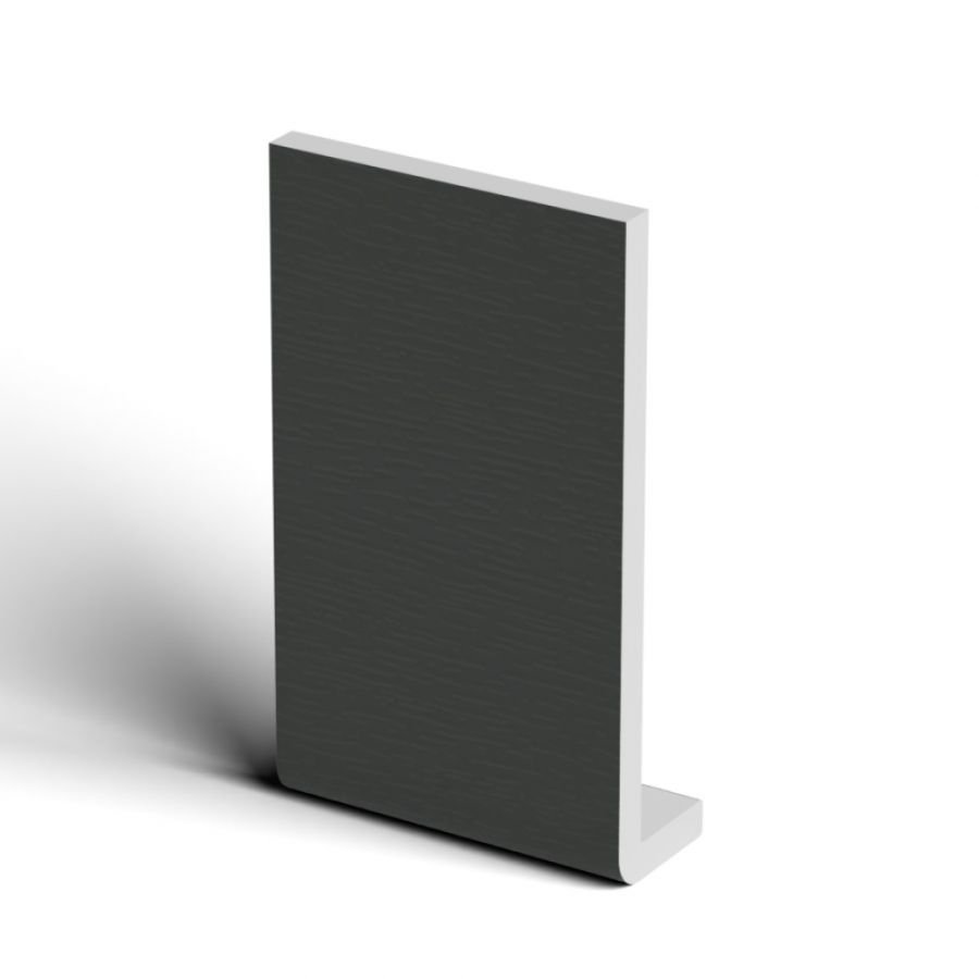 175mm Anthracite Grey Woodgrain Fascia Capping Board - 10mm x 5mtr
