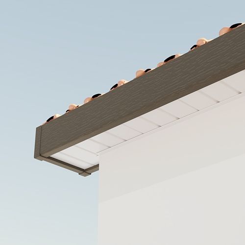 175mm Anthracite Grey Woodgrain Fascia Capping Board - 10mm x 5mtr