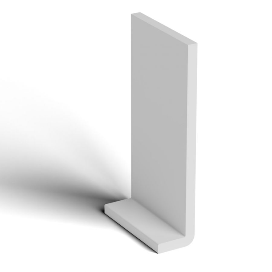 200mm White Fascia Capping Board - 10mm x 5mtr