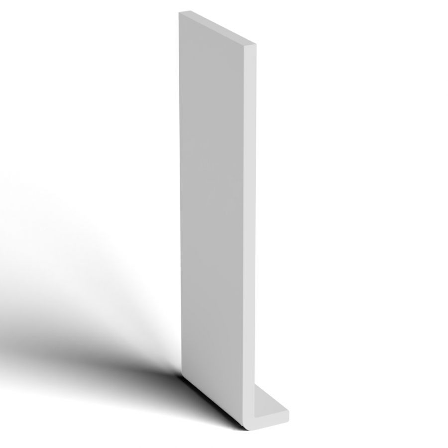 300mm White Fascia Capping Board - 10mm x 5mtr- Pack of 2