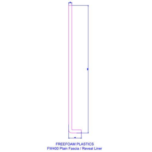 400mm Golden Oak Fascia Capping Box End Board - 10mm x 1.25mtr