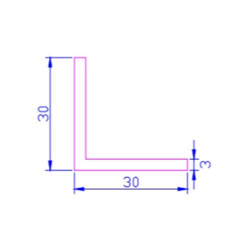 PVC Rigid Angle - 30mm x 5mtr Light Oak Woodgrain