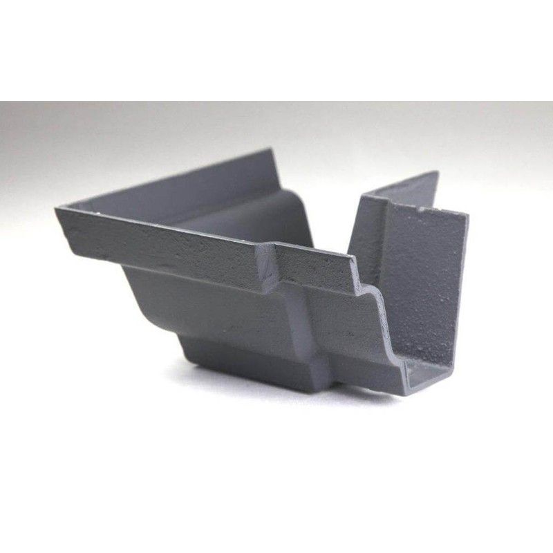 Cast Iron Moulded Ogee Gutter External Angle - 90 Degree x 125mm Primed