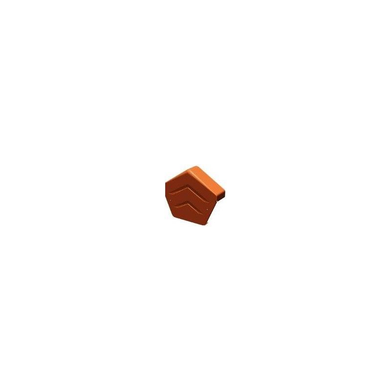 Dry Verge Ridge Cap Angled - Terracota
