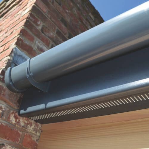 300mm Anthracite Grey Woodgrain Vented Soffit Board - 10mm x 5mtr